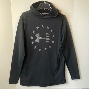 Under Armour Women's Medium Freedom Sweatshirt Fitted  Zippered Pockets